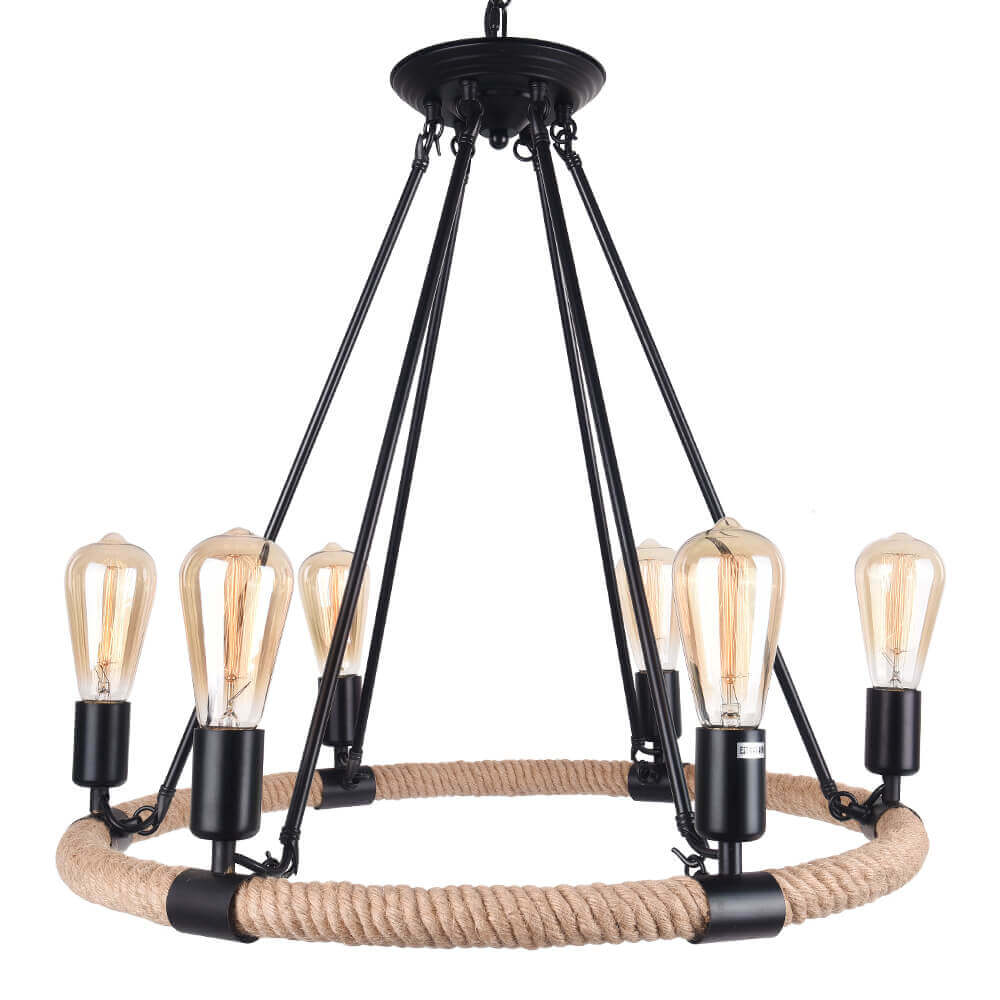 Vintage Rope Chandelier