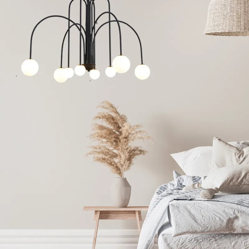 Arvyn Pendant Light Double Layer Glass Bubble-Neutral Decor