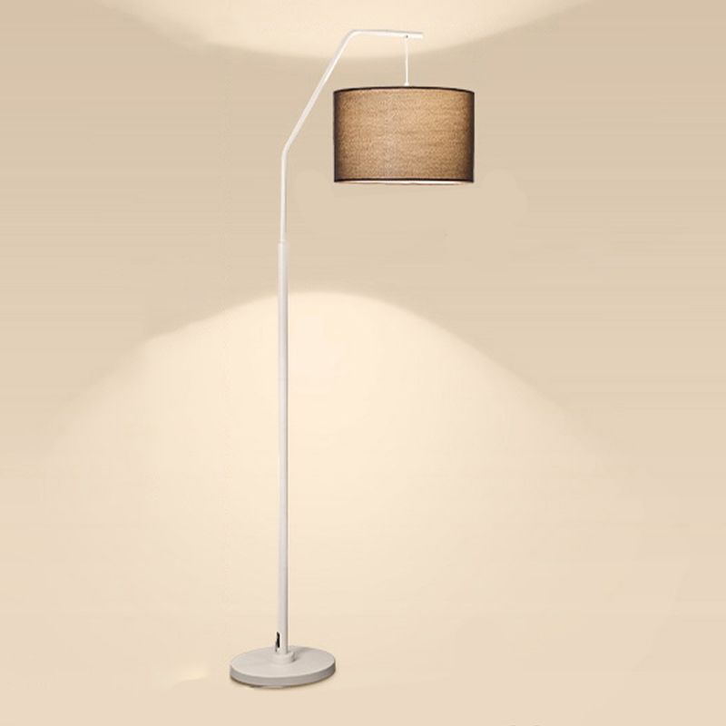 Voritis Cylinder Shape Floor Lamp, Over Arching Floor Lamp, Unique
