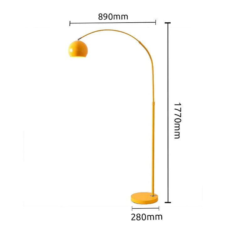 Bosadil Macaron Modern Fishing Arc Floor Lamp