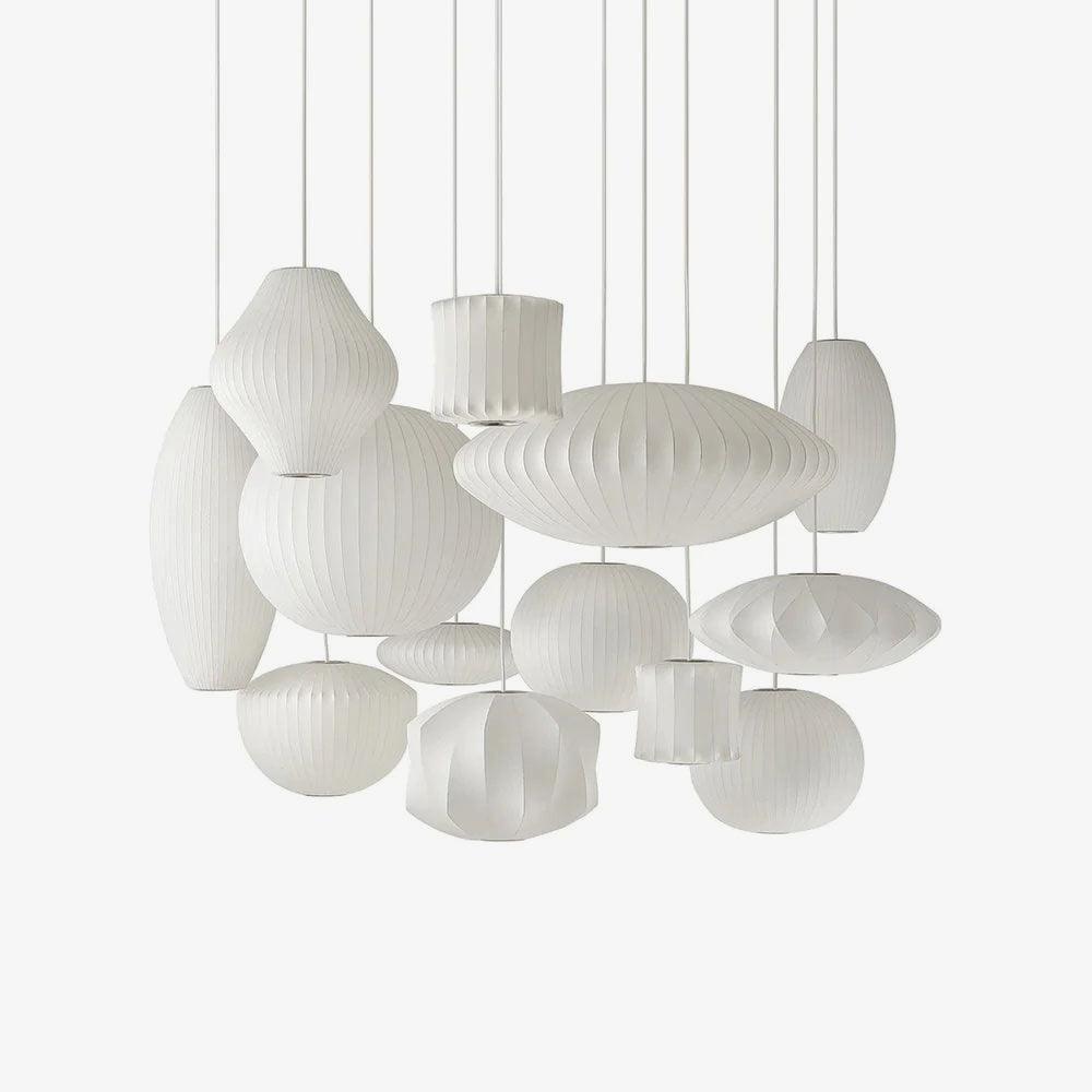 Femogir Pendant Light Bubble Mulberry Silk