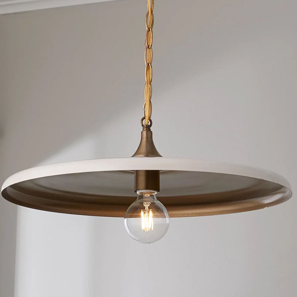 Rigiran Industrial Vintage Pendant Light White/Black/Gold