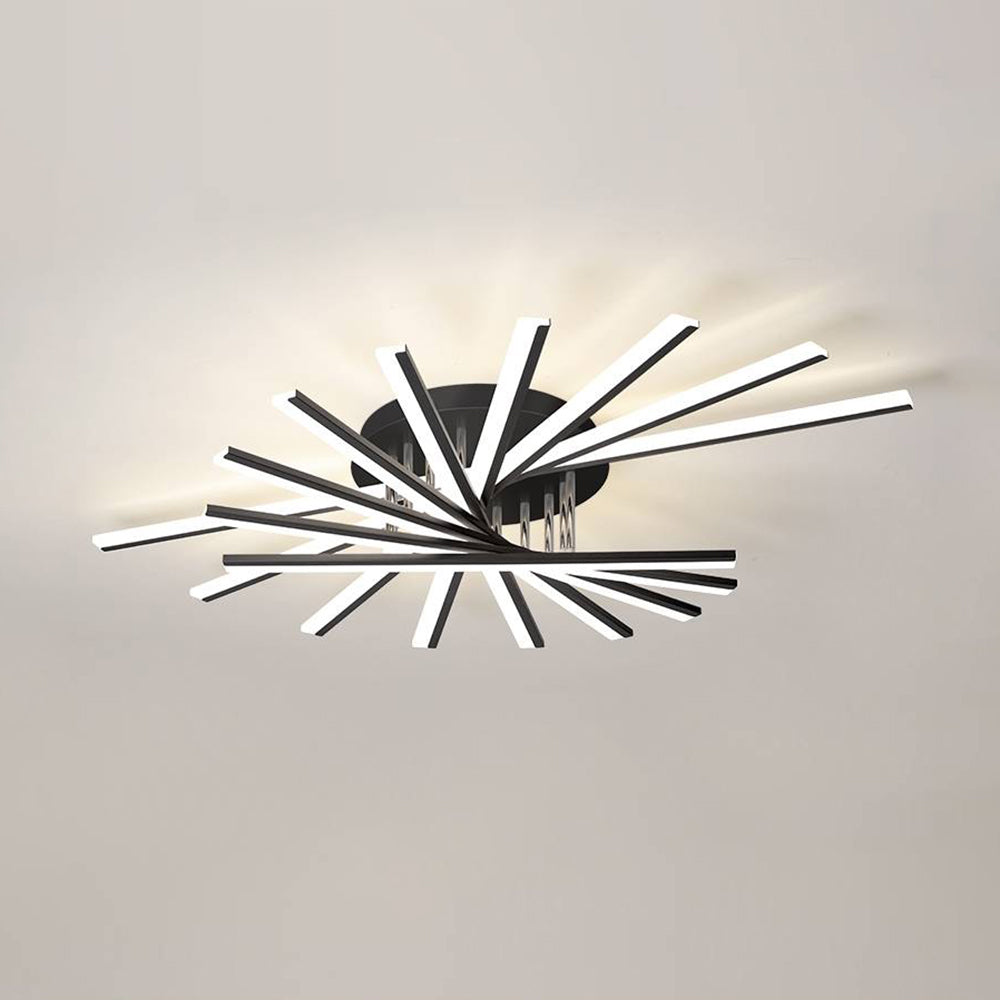 Nobudat Linear Flush Mount Ceiling Light, 4 Colour