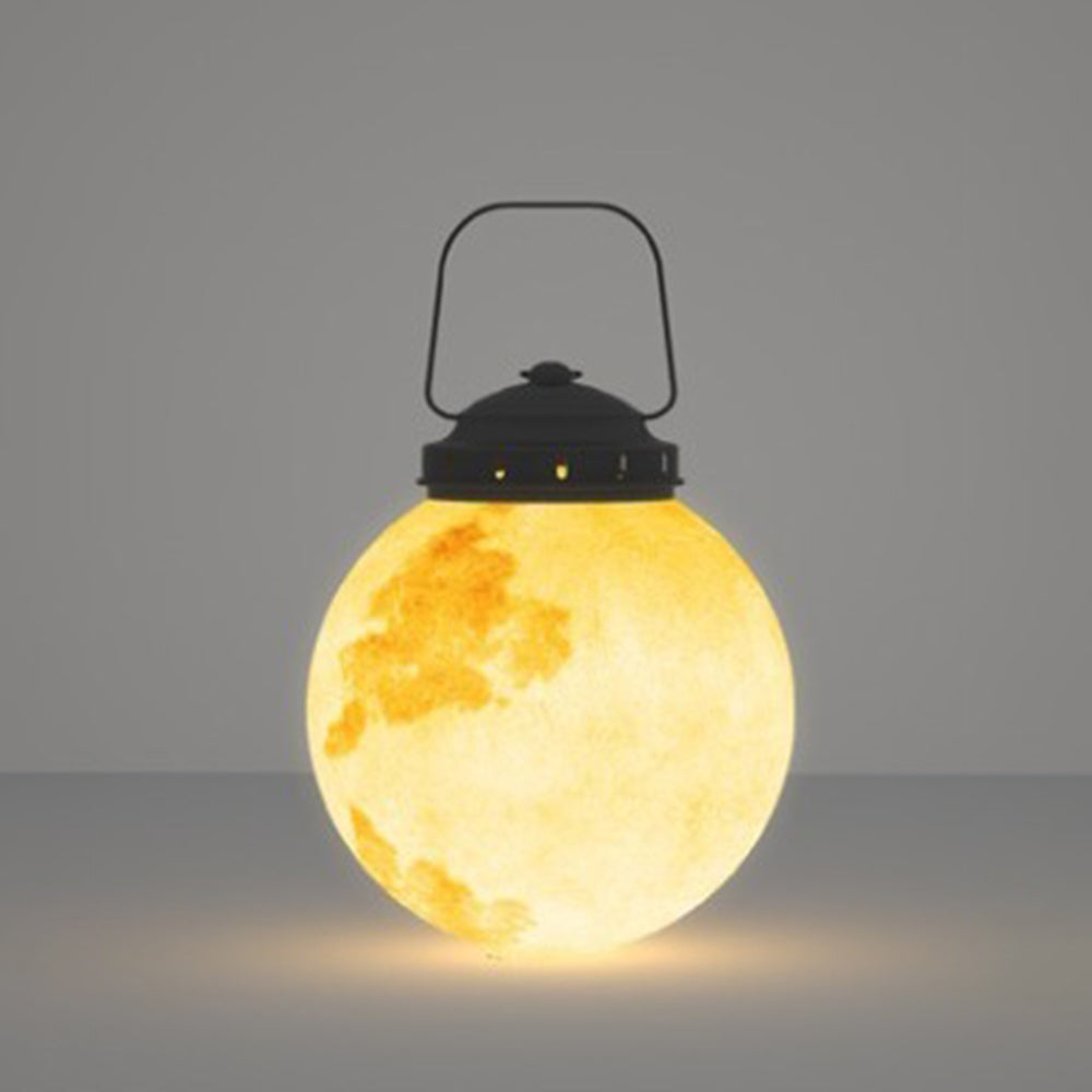 Capudal Moon Modern Bubble Glod Pendant Light, Metal/Resin/Fiberglass