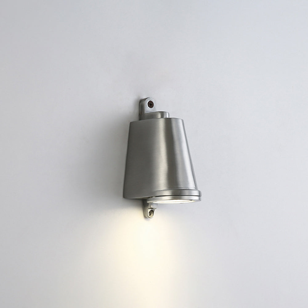 Muvumat Industrial Metal Bell Shaped Indoor Wall Lamp, Black/Grey/Coppery/Aluminum