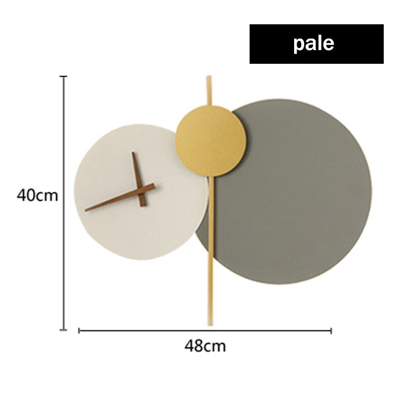 Labovak Modern Clock Metal Painted Wall Light LED Light Bedroom