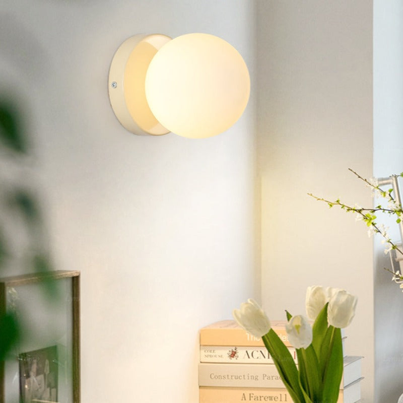 Velior Wall Lamp Round Globe Modern-Neutral Decor