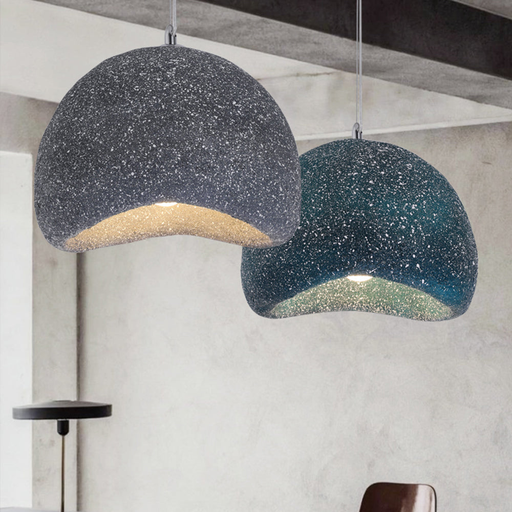 Mugepod Wabi Sabi Bread Shape Resin Pendant Light, 2 Color