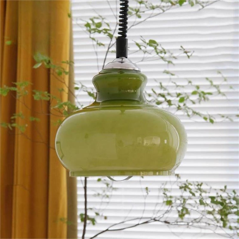 Pemebik Retro Simple Pendant Light Living Room Green Living Room