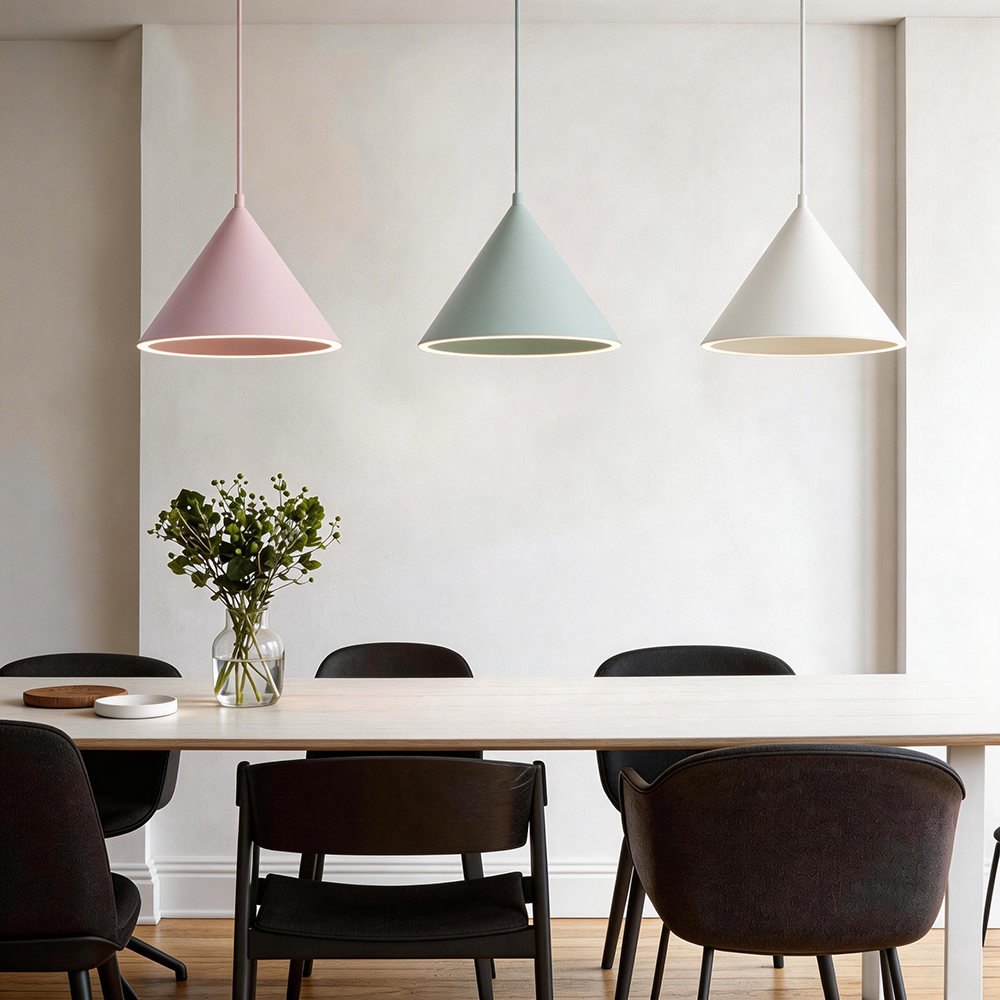 Nasapus Funnel-Shape Colourful LED Pendant Light
