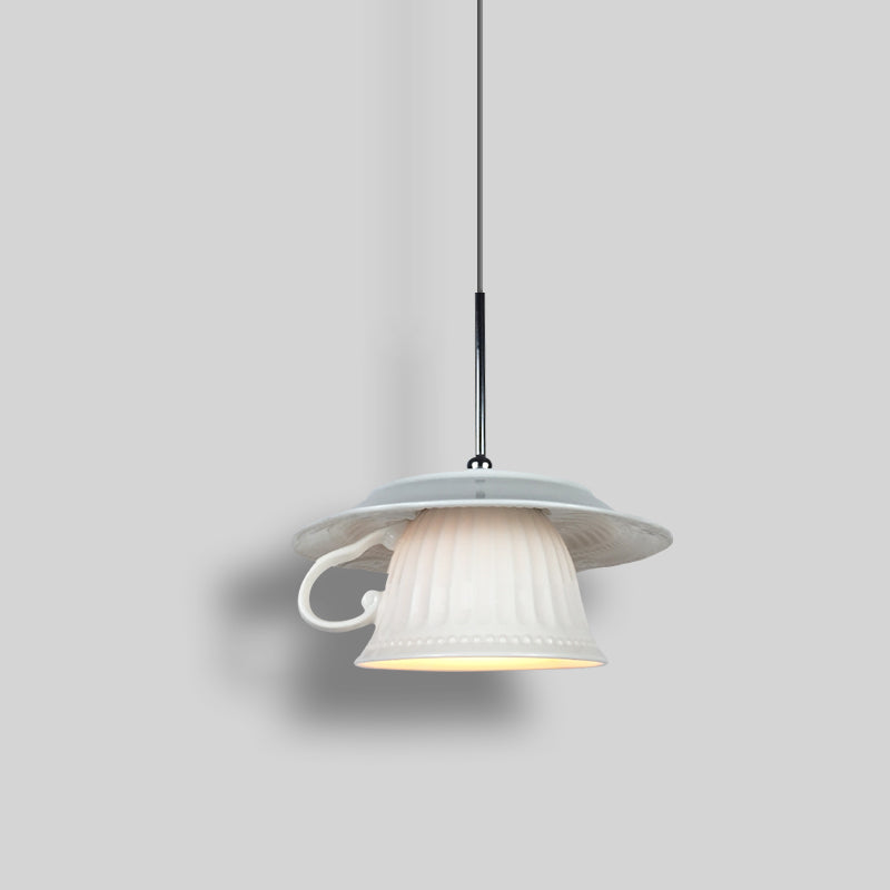Nodanalo Nordic Tea Cup Ceramic Pendant Light  Living Room