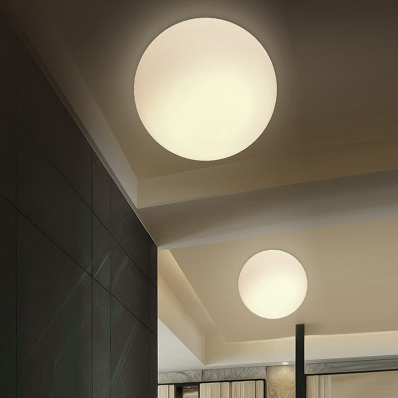 Kogigemo Modern Bubble Sphere Flush Mount Ceiling Light Glass Bedroom