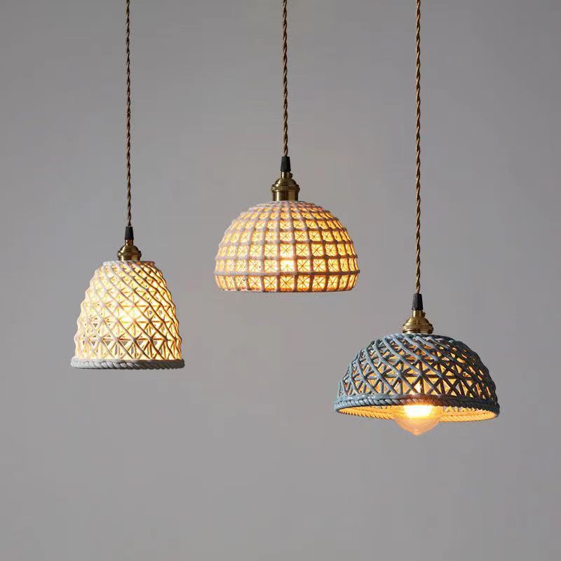 Desirata Modern LED Pendant Light Metal Blue White Bedroom/Kitchen