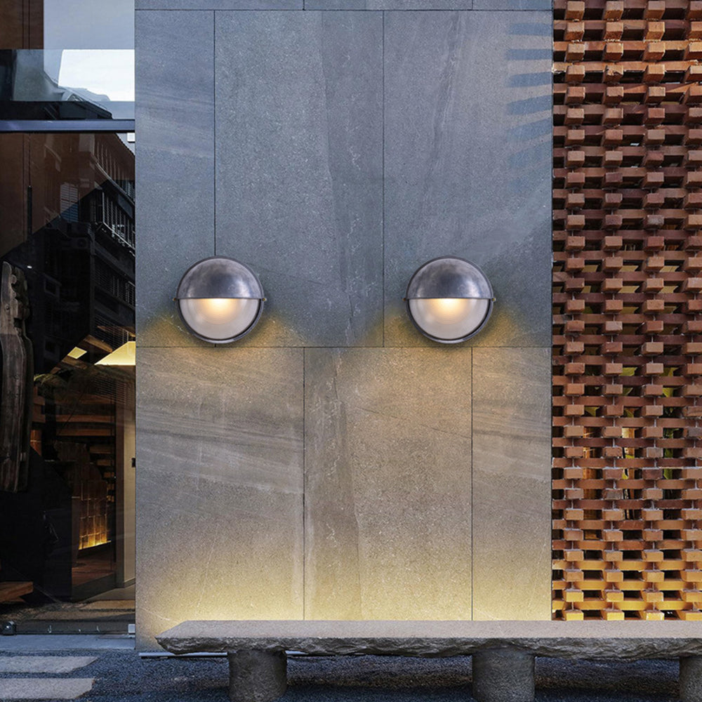 Lovutil Modern Round/Ellipse Outdoor Waterproof Wall Lamp. 2 Colors