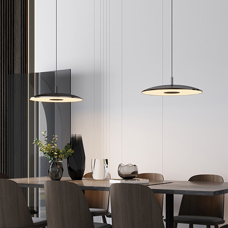 Votalome kitchen Pendant Light White& Nickel Post Modern