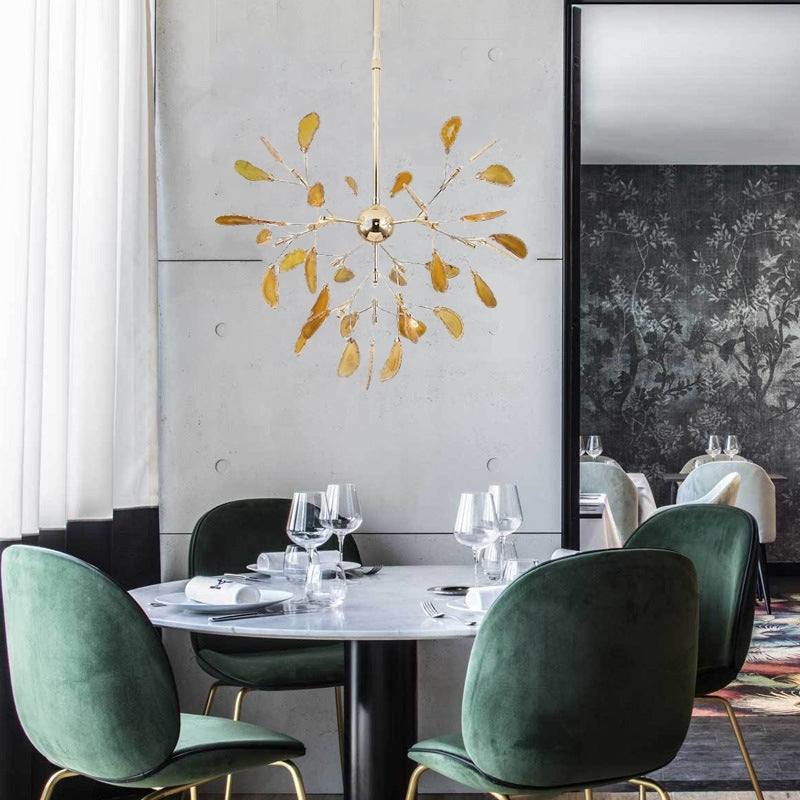 Jadekit Agate Creative Colourful Chandelier Bedroom/Living Room