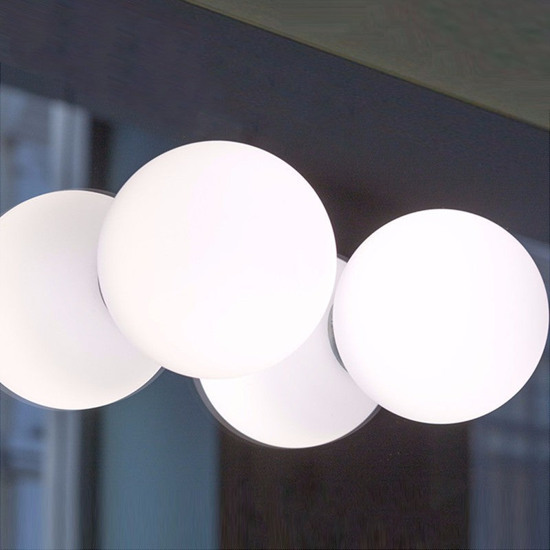 Kogigemo Modern Bubble Sphere Flush Mount Ceiling Light Glass Bedroom