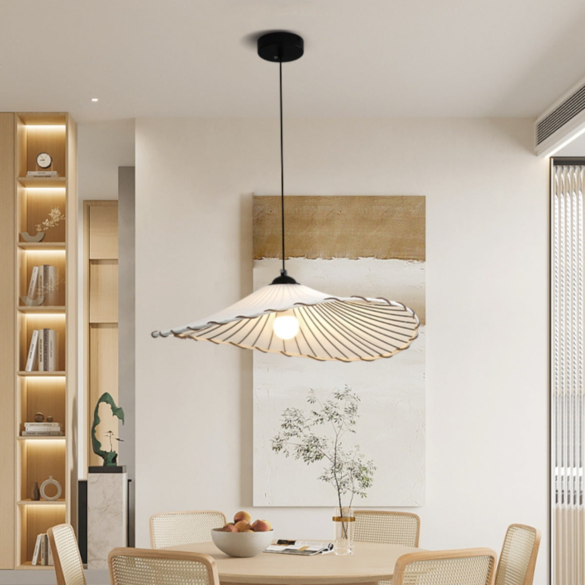 Numaban Boho Decorative LED Pendant Light Yellow Fabric Bedroom Restaurant