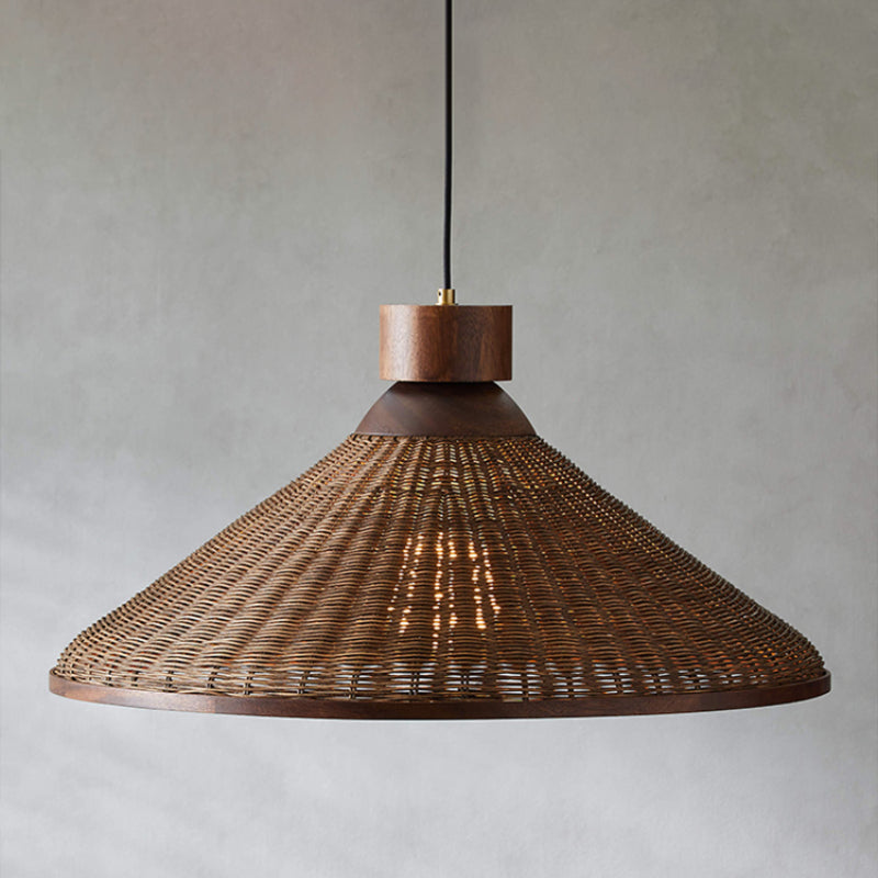Turopul Retro Design LED Pendant Light Rattan Living Room/Restaurant/Hotel