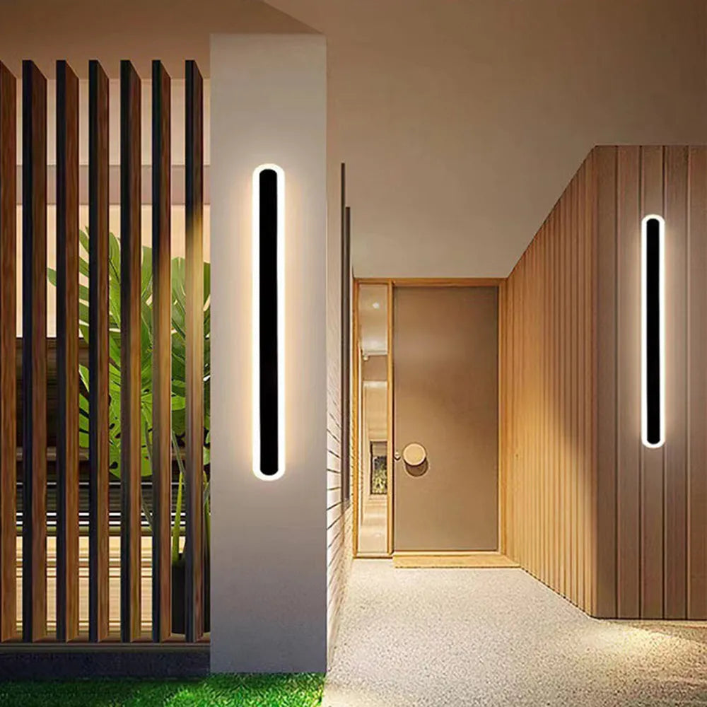 Rio Outdoor Wall Lamp Linear Oval-Neutral Decor