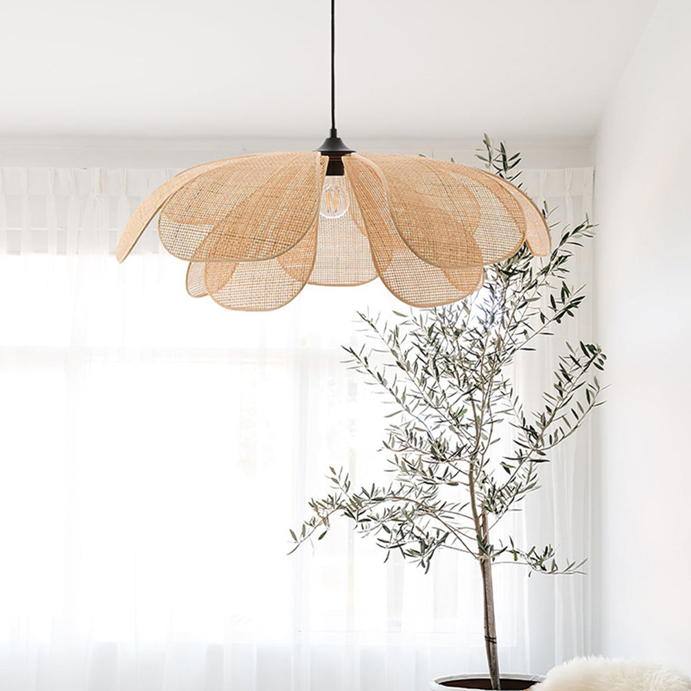 Seli Handmade Pendant Light, Rattan/Willow Weave-Neutral Decor