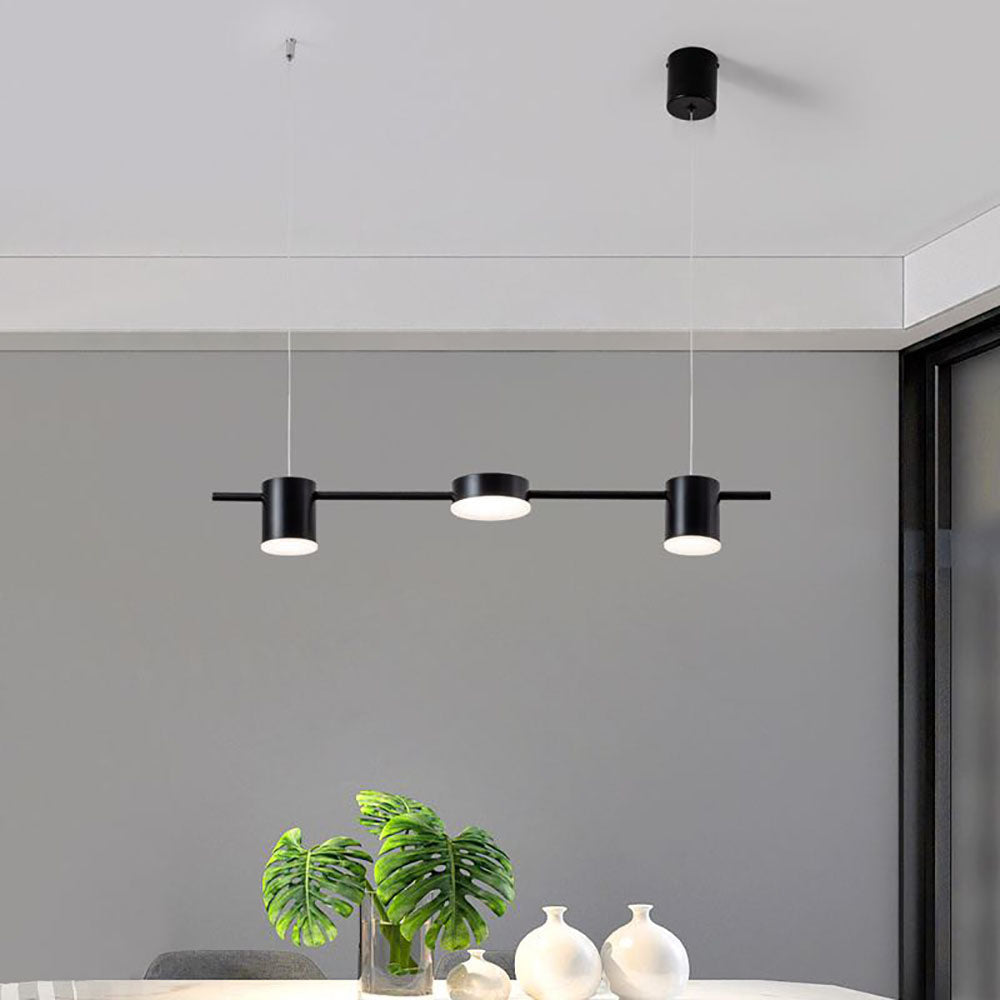 Melorot Minimalist Multi Metal Pendant Light, Black/Gold