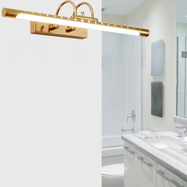 Ralevit Modern Linear Vanity Wall Lamp, Gold, Bathroom/Kitchen