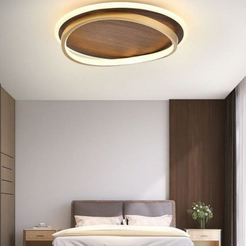 Vanoledu Modern Rund Dimmable Ceiling Light Gold Metal Bedroom