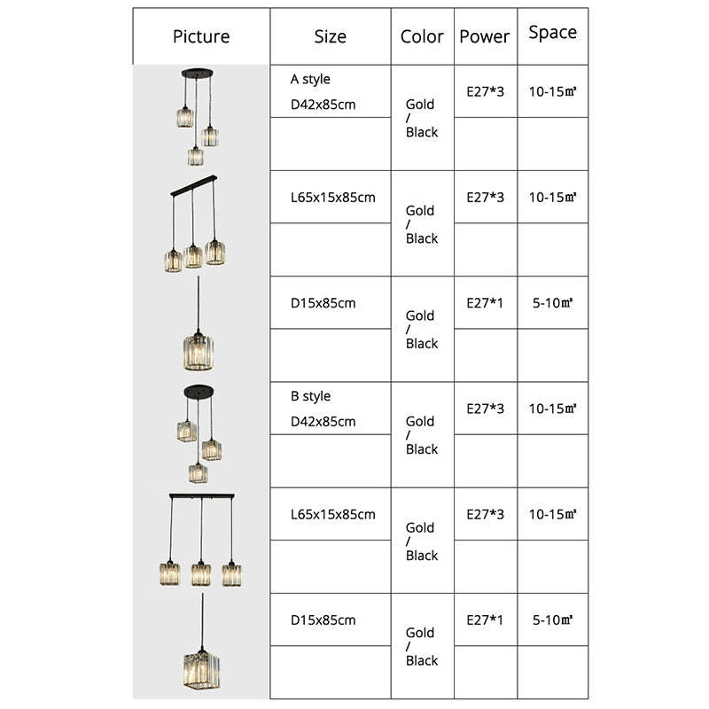 Maruvo Pendant Light Modern Cluster Cylinder Glass-Neutral Decor