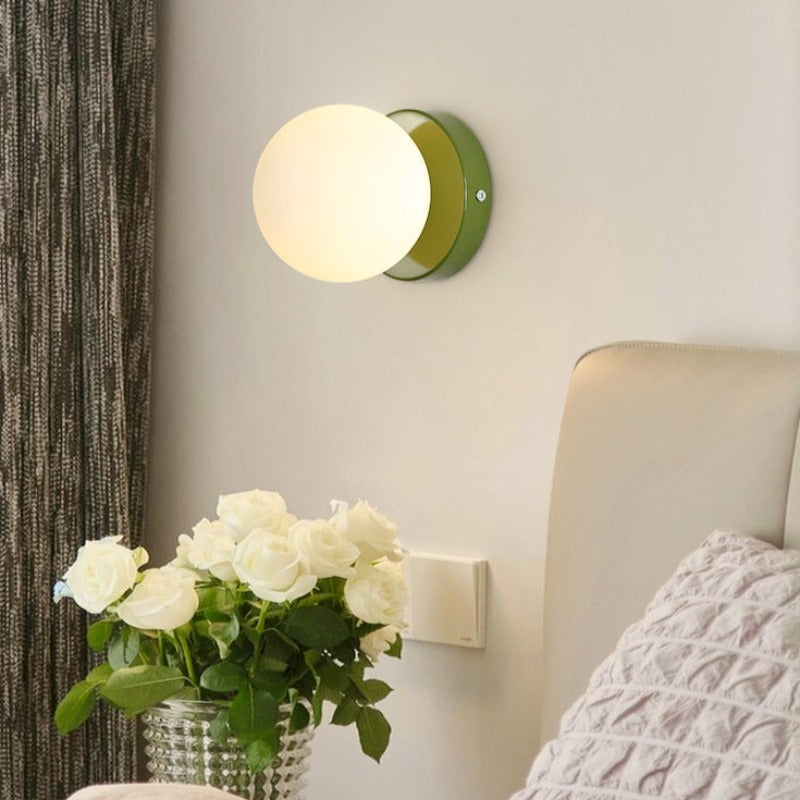Velior Wall Lamp Round Globe Modern-Neutral Decor