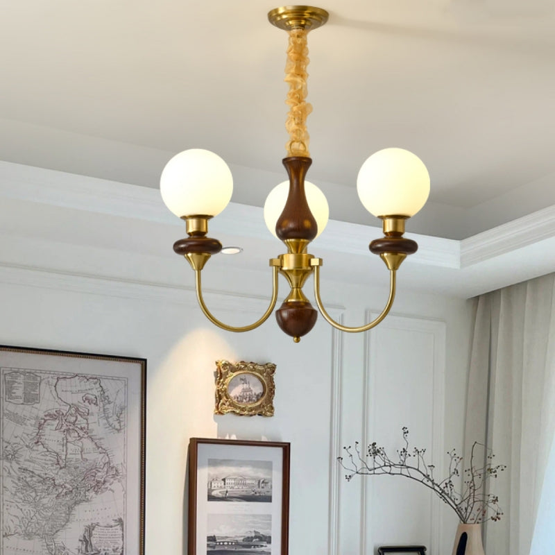 Jurumem Modern Luxury Decorative LED Chandelier Gold Metal Living Room