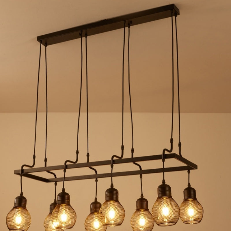 Satebuno Vintage Long Multihead Chandelier Dining Room/Bar/Living Room
