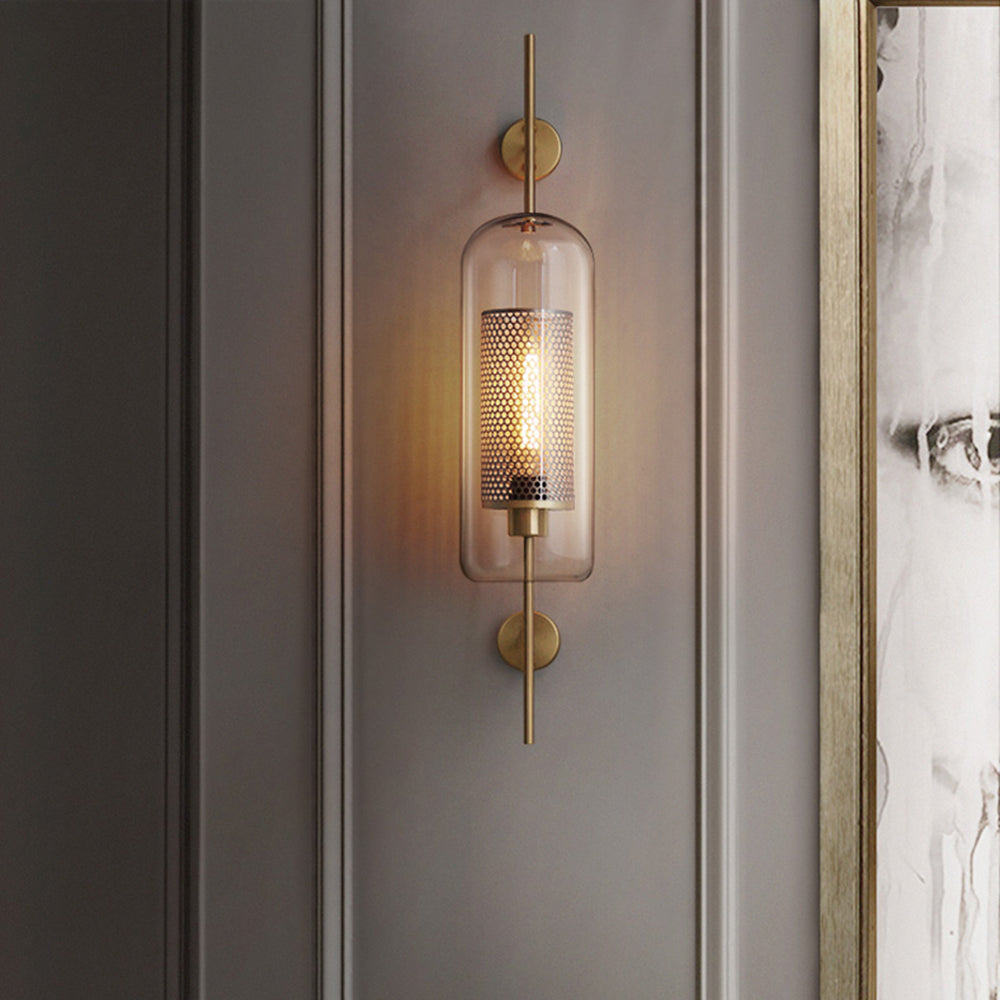 Seniq Industrial Classy Global Clear Glass Wall Lamp-Neutral Decor