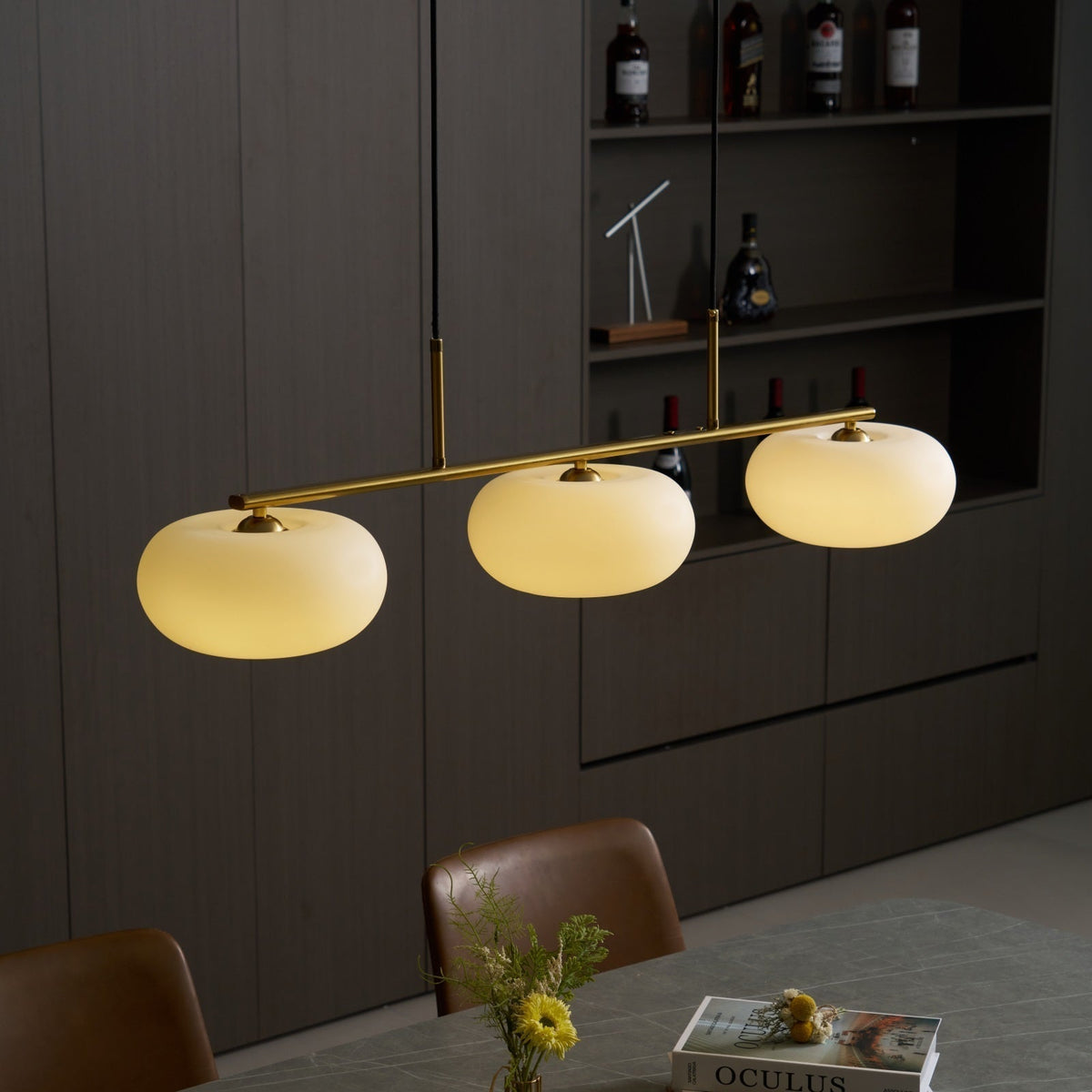 Girisud Cream Cluster Pendant Light 3 Heads