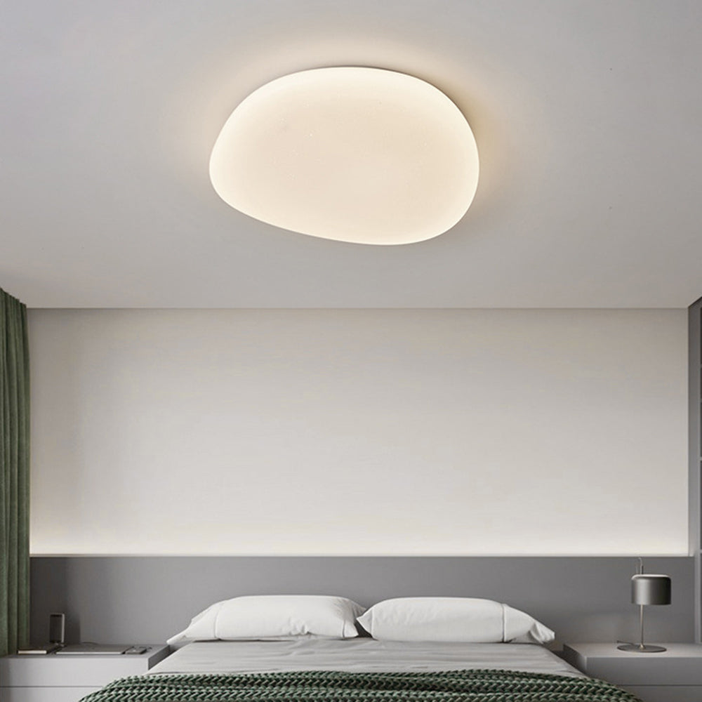 Raviq Flush Mount Ceiling Light, Pebbles Shape-Neutral Decor