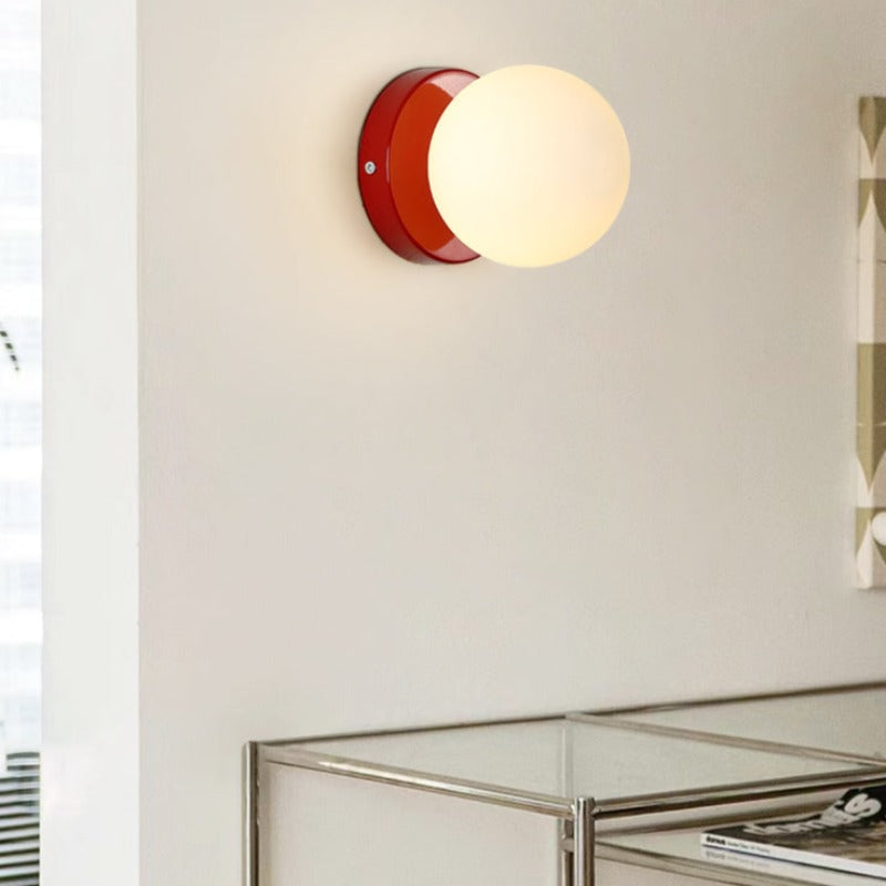 Velior Wall Lamp Round Globe Modern-Neutral Decor