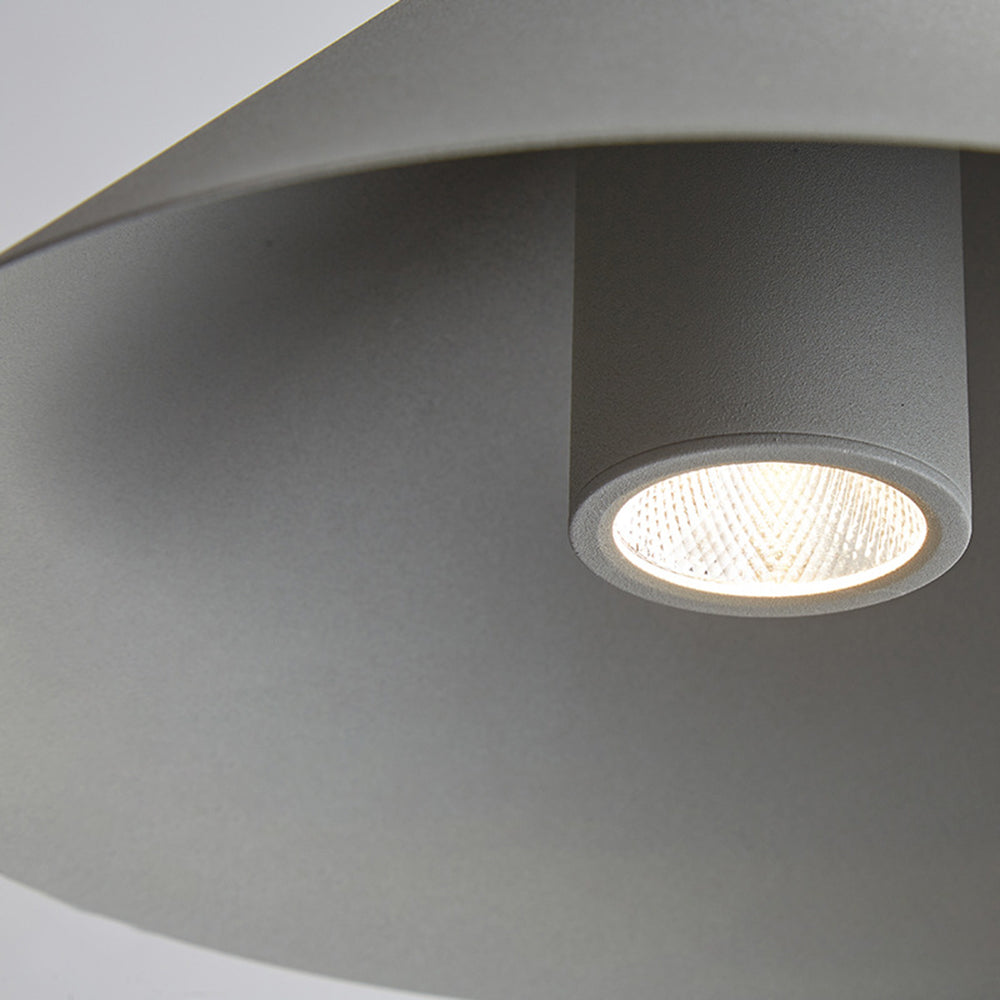 Fikones Minimalist Cone Metal Pendant Light, Grey