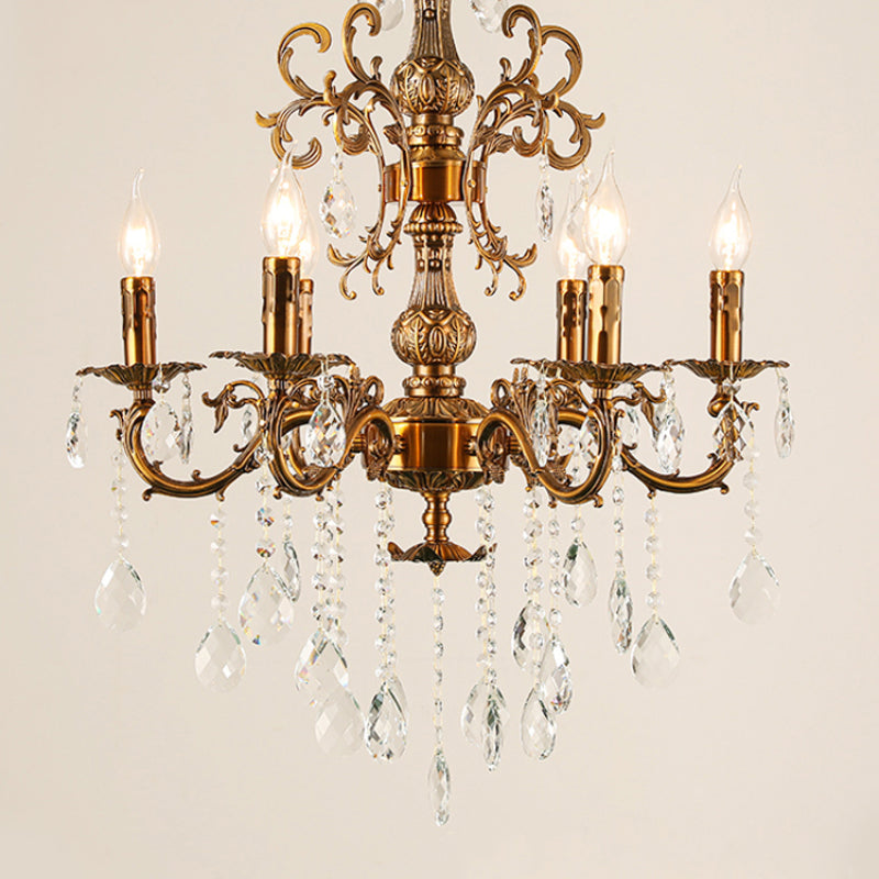 Wovebun Modern Design European LED Chandelier Crystal Luxury Golden Bronze Living/Dining/Bedroom