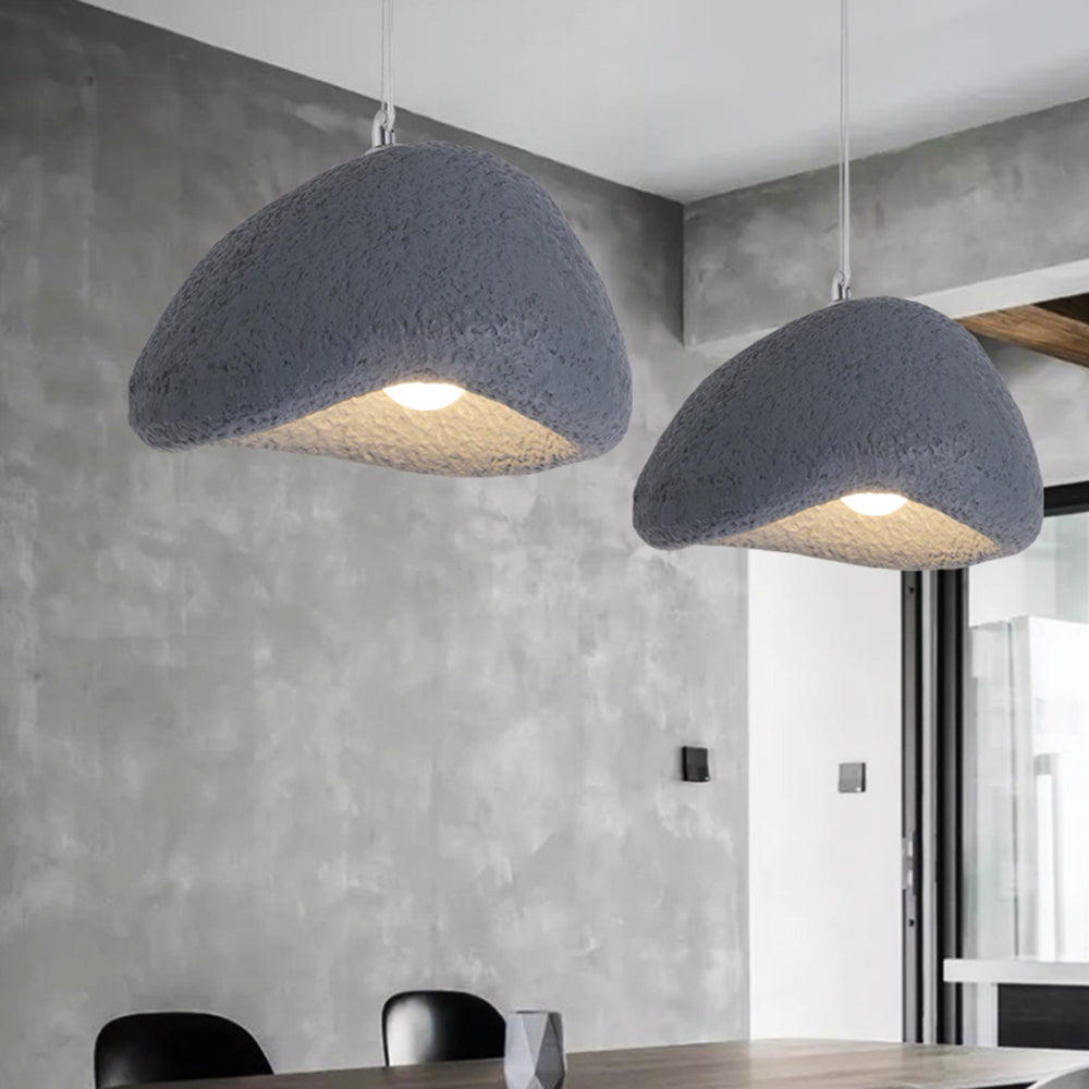 Posepik Wabi Sabi Bread Shape Resin Pendant Light, Resin, 4 Color