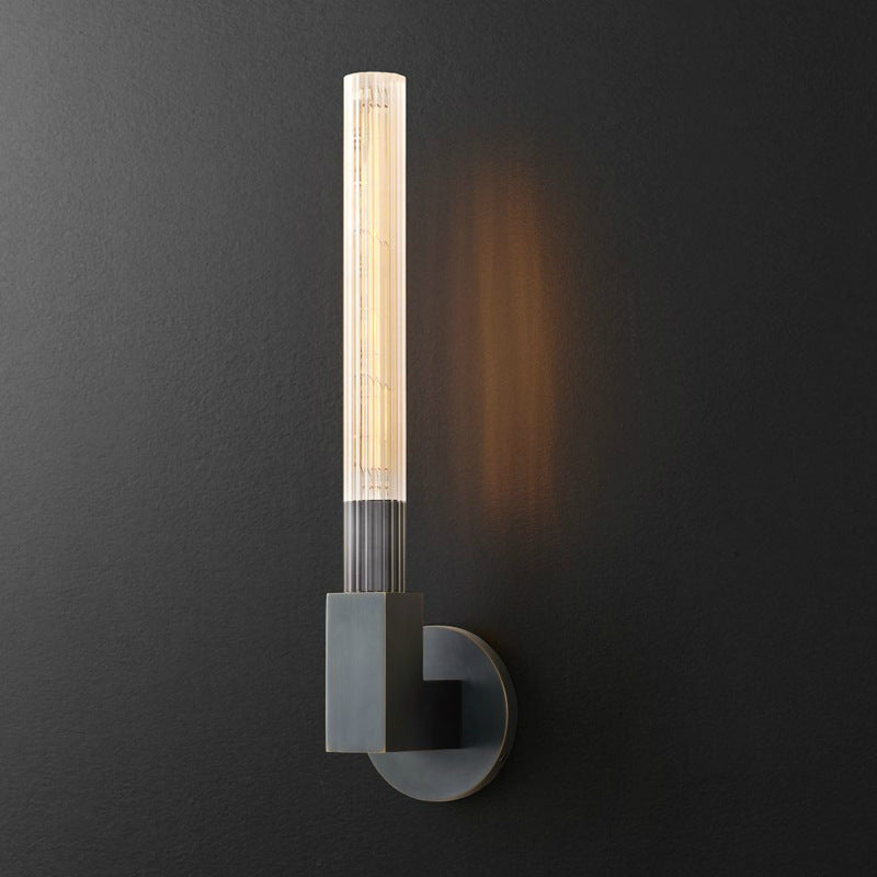 Gipavemi Indoor Wall Lamp Glass Brass Mid-century Restaurant Bedroom