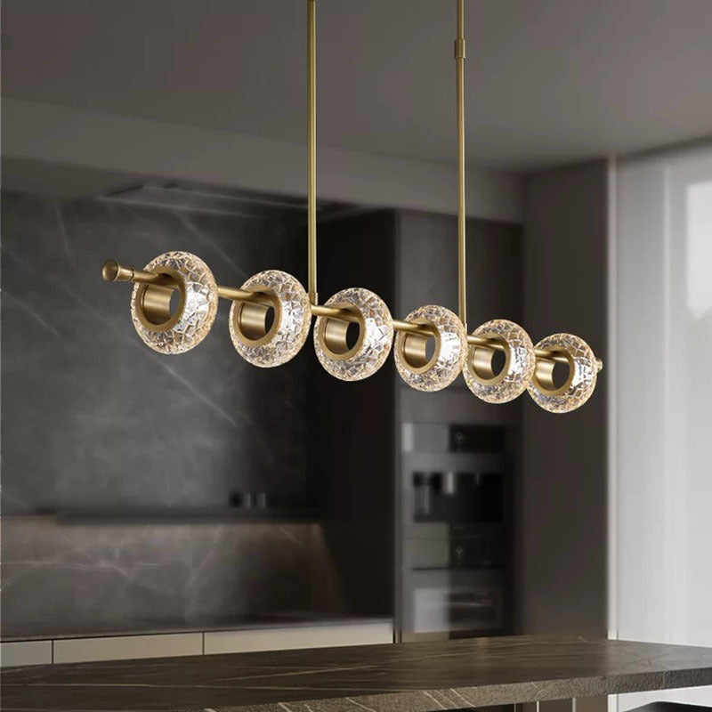 Fasodud Modern Luxury metal/Glass Pendant Light, Gold