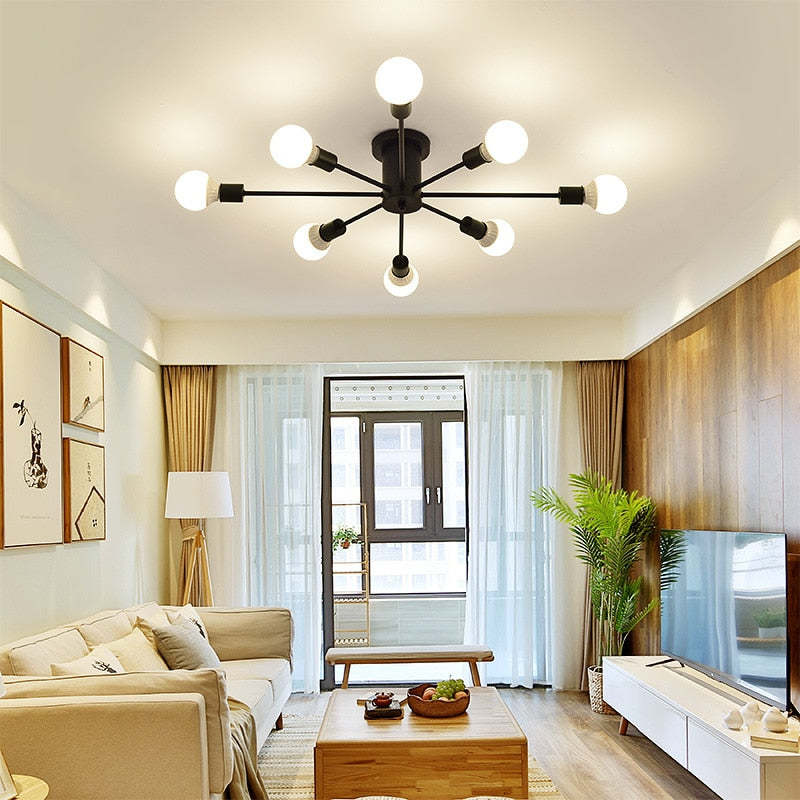 Koledal Modern Simple Flush Mount Ceiling Light, 6/8/10 Heads
