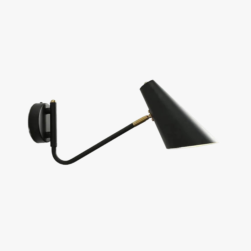 Higimer Rotatable Wall Lamp, Black & White & Gold, Bedroom