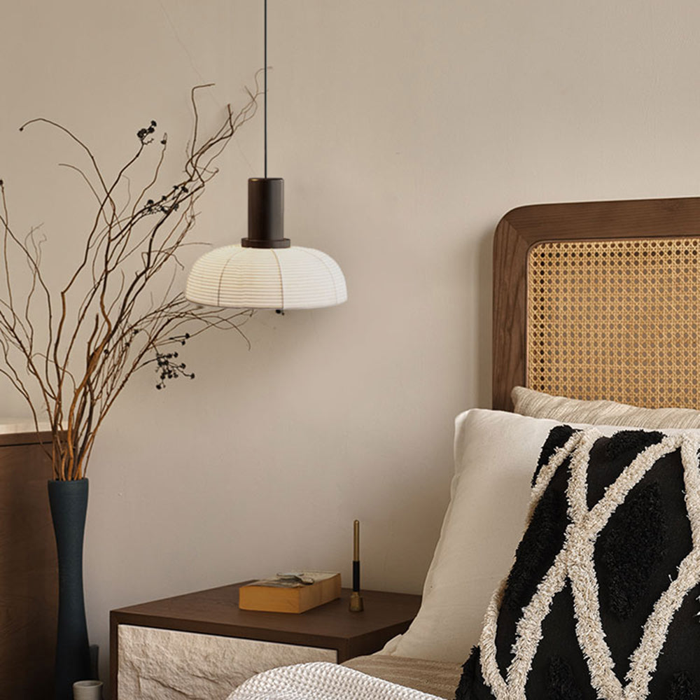 Janipam Retro Fabric & Metal Pendant Light, 2 Style