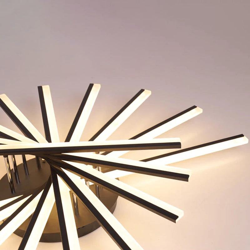 Nobudat Linear Flush Mount Ceiling Light, 4 Colour
