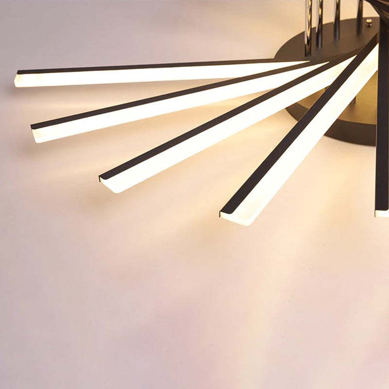 Nobudat Linear Flush Mount Ceiling Light, 4 Colour