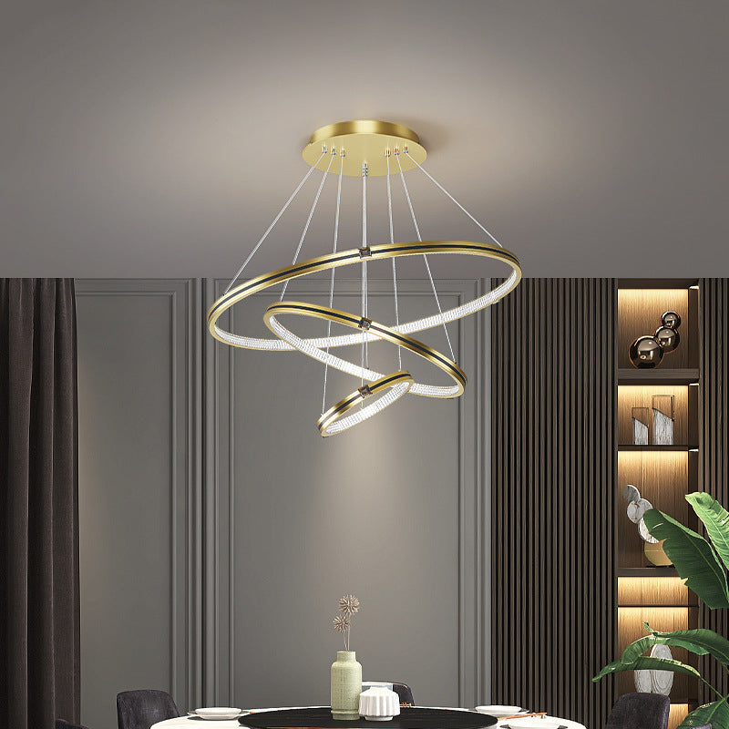 Pavunal LED Rings Adjustable Pendant Light For Living Room &Dining Room