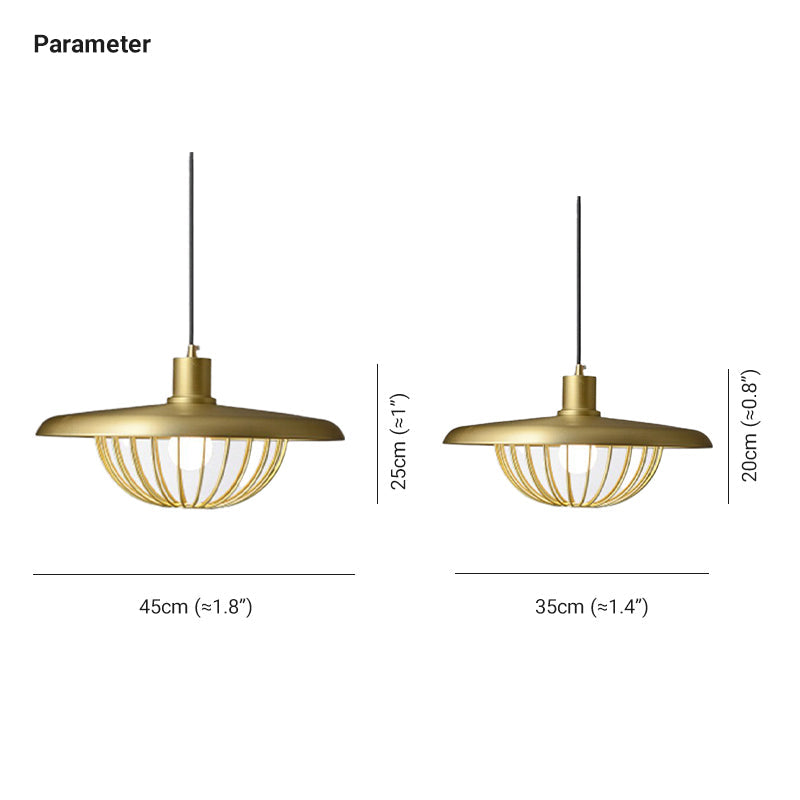 Gasomek Modern Nordic Dome Pendant Light, Gold/Brown/Grey/Brown/Wood