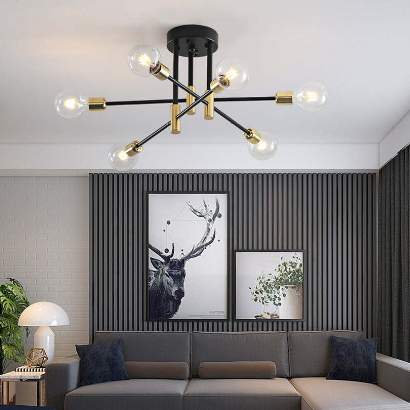 Bori Retro Satellite Shape Ceiling Light-Neutral Decor
