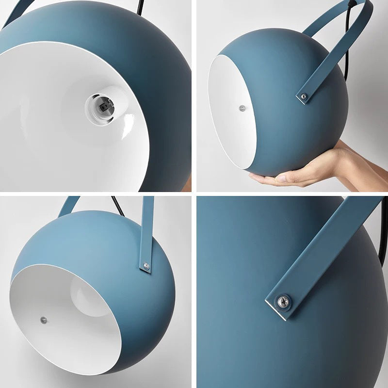 Gukugod Colorful Art Deco Pendant Light, Spherical, Bedroom